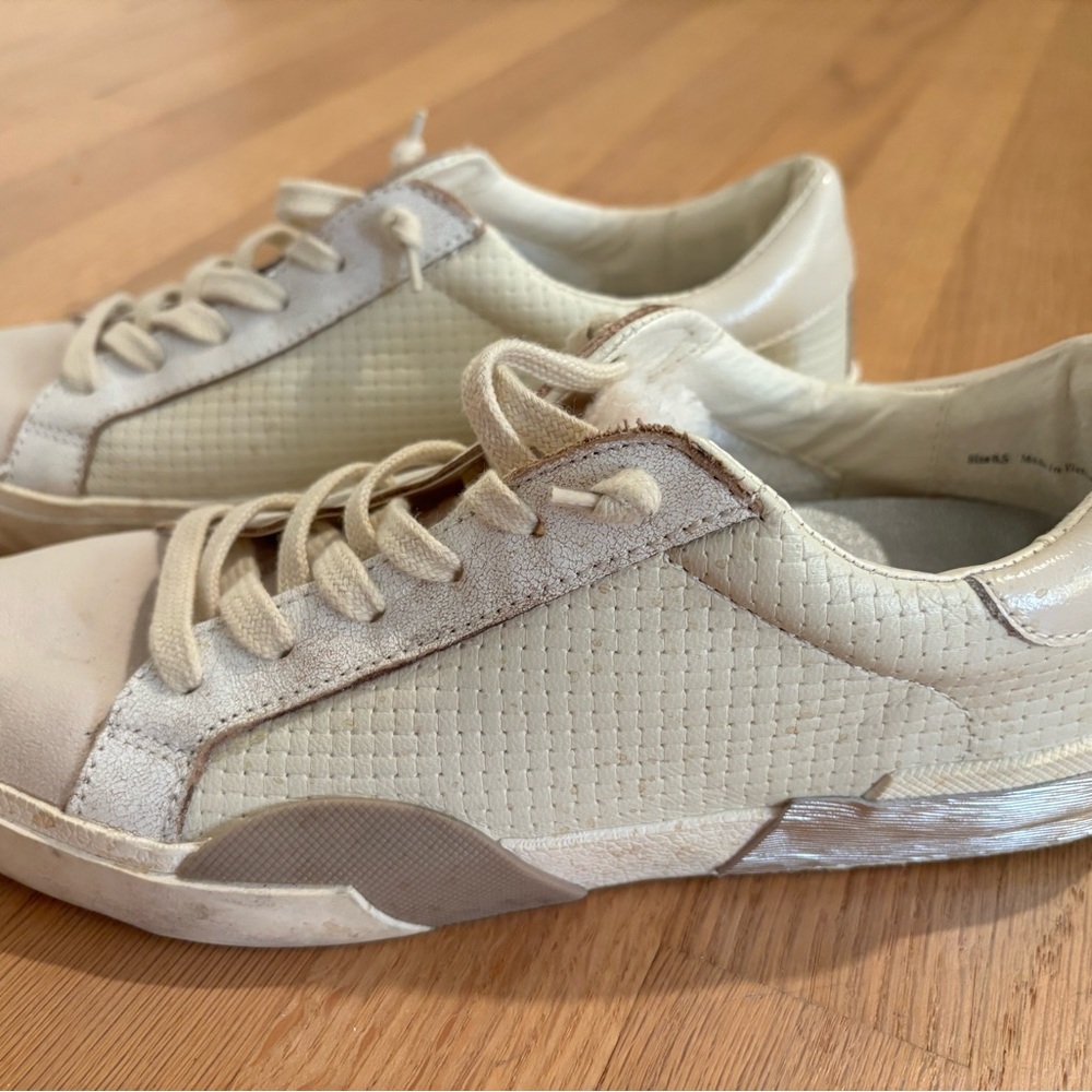 Dolce Vita Zina Cream and White Sneakers
